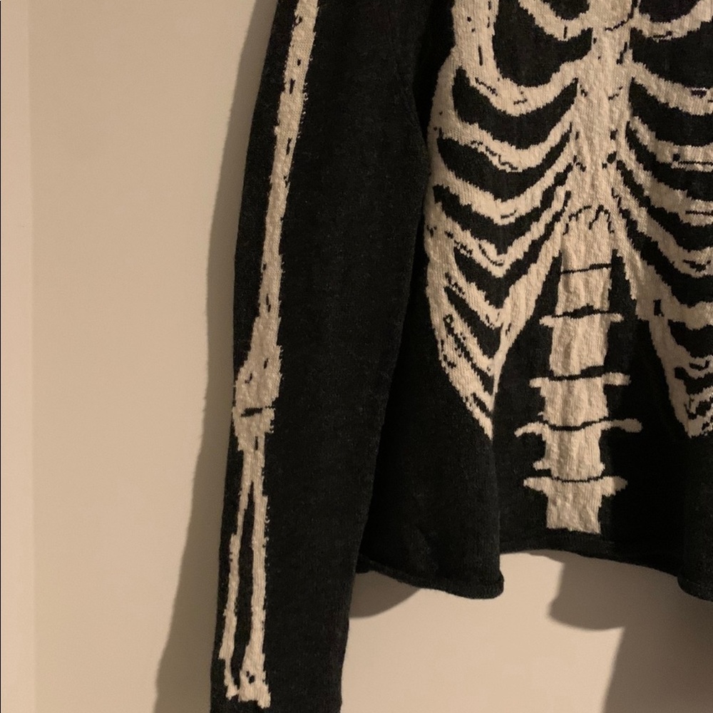 Saint Laurent Paris skeleton jacquard wool sweater - Picture 9 of 11